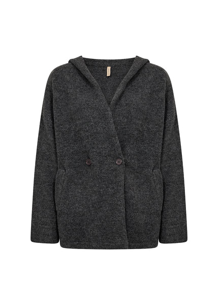 Soya Concept Herla 4 Cardigan in Dark Earth Melange 33877