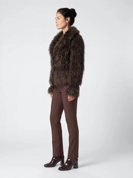 Diego M Faux Mongolian Coat
