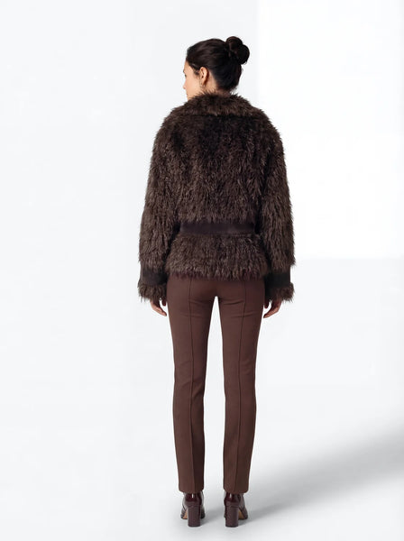 Diego M Faux Mongolian Coat