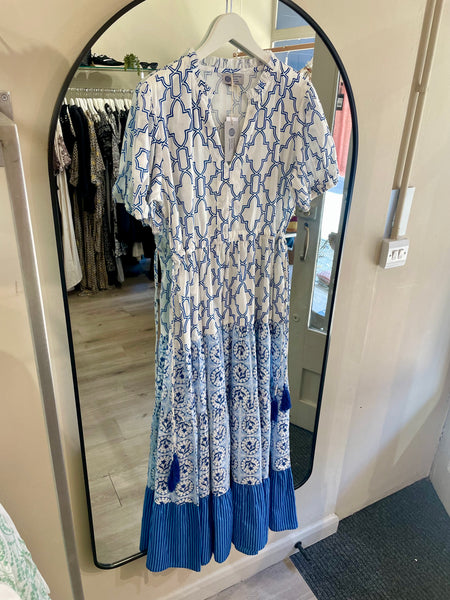 Handprint Dream Apparel Inis Dress in Venice Blue