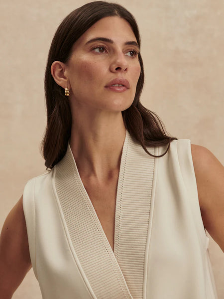 Varley Freida V Tank Top in Pristine