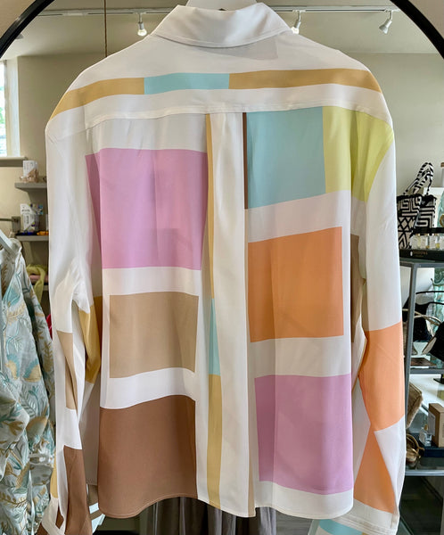 Herzens Shirt in Sand Pastell Multi 6094