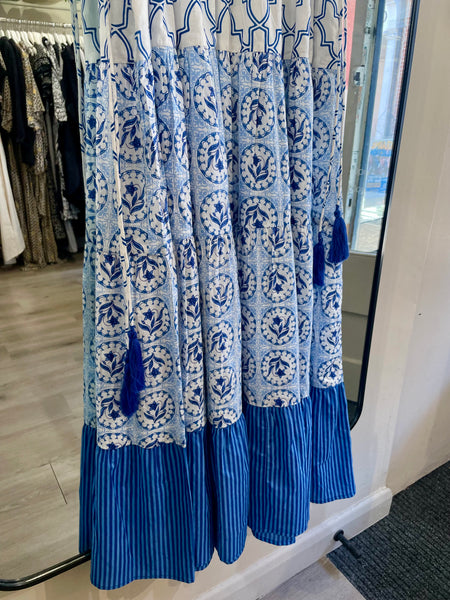 Handprint Dream Apparel Inis Dress in Venice Blue