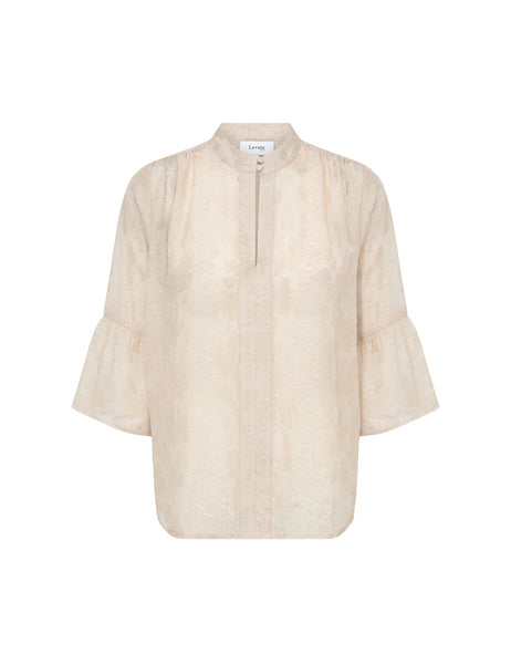 Levete Room Orion 2 Blouse in Light Taupe