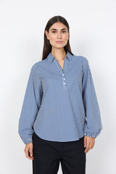 Soya Concept Belinda Shirt in Navy 41556