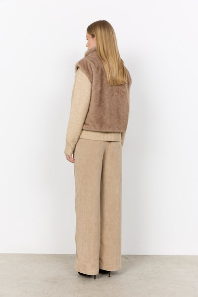 Soya Concept Haye 1 Waistcoat in Camel 41933