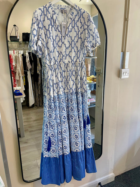 Handprint Dream Apparel Inis Dress in Venice Blue
