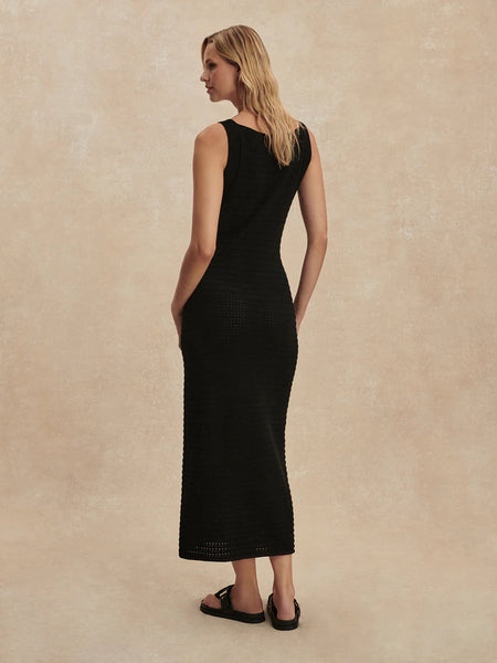 Varley Cusack Knit Dress in Black