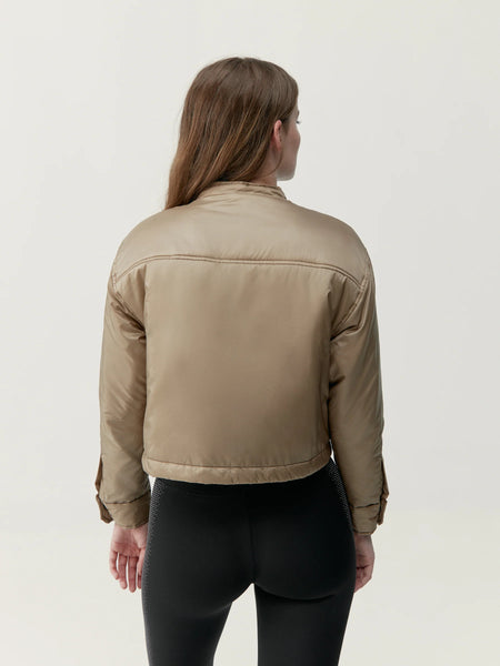 Born Living Yoga Tove Reversible Jacket in Stick / Black