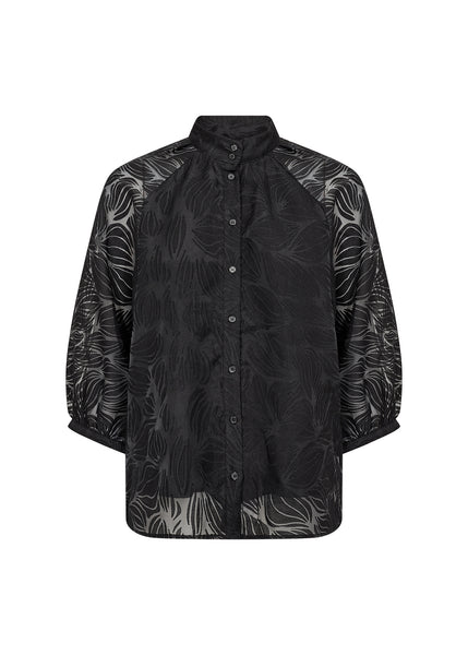 Soya Concept Jamina 1 Shirt in Black 500015