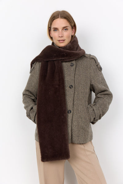 Soya Concept Vendla 2 Scarf in Chocolate Plum 51443