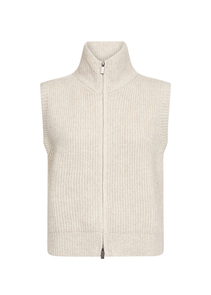 Soya Concept Gith 1 Waistcoat in Cream Melange 51516