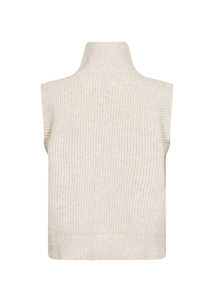 Soya Concept Gith 1 Waistcoat in Cream Melange 51516