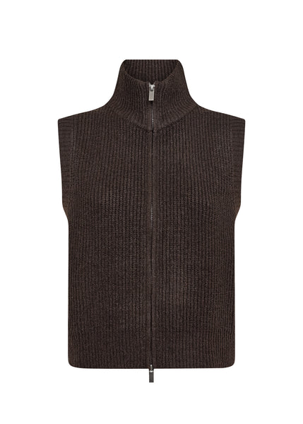 Soya Concept Gith 1 Waistcoat in Chocolate Plum 51516