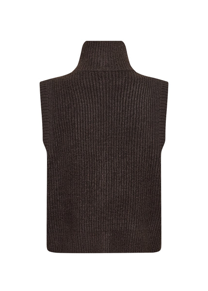 Soya Concept Gith 1 Waistcoat in Chocolate Plum 51516