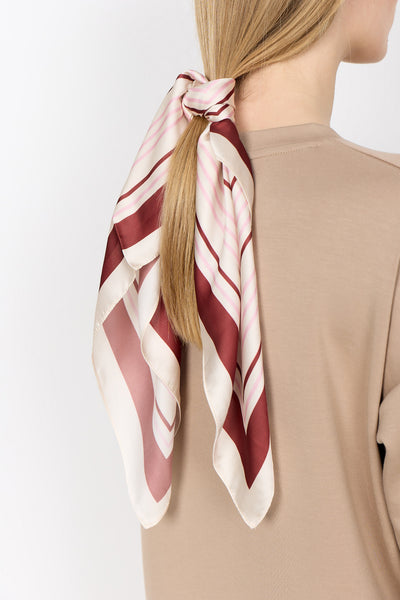 Soya Concept Hanifa AOP 1 Scarf in Madder Brown 51549