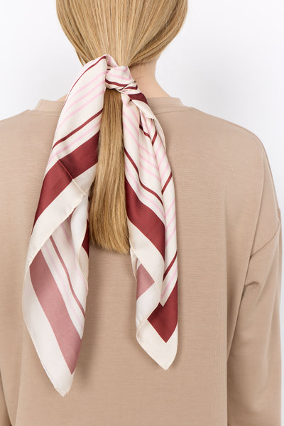 Soya Concept Hanifa AOP 1 Scarf in Madder Brown 51549