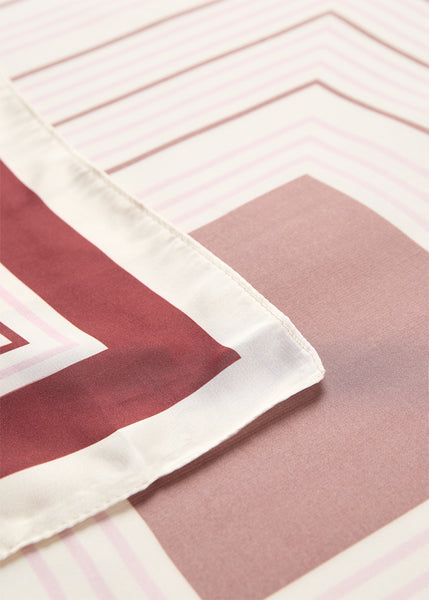 Soya Concept Hanifa AOP 1 Scarf in Madder Brown 51549