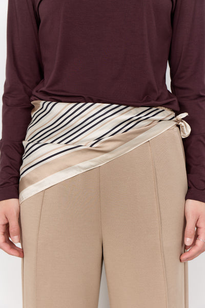 Soya Concept Hanifa AOP 1 Scarf in Camel Combi 51549