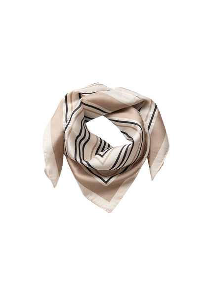 Soya Concept Hanifa AOP 1 Scarf in Camel Combi 51549