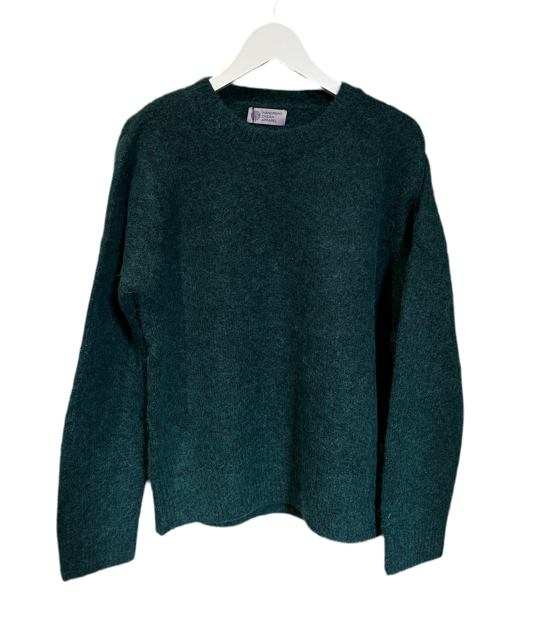 Handprint Dream Apparel Alpaca Crew Jumper in Green