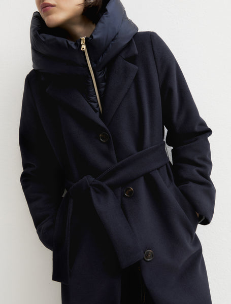 Emme Desiderio Coat in Midnight Blue