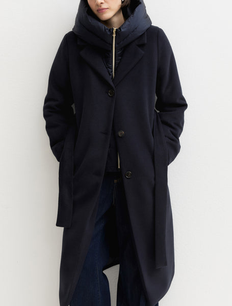 Emme Desiderio Coat in Midnight Blue