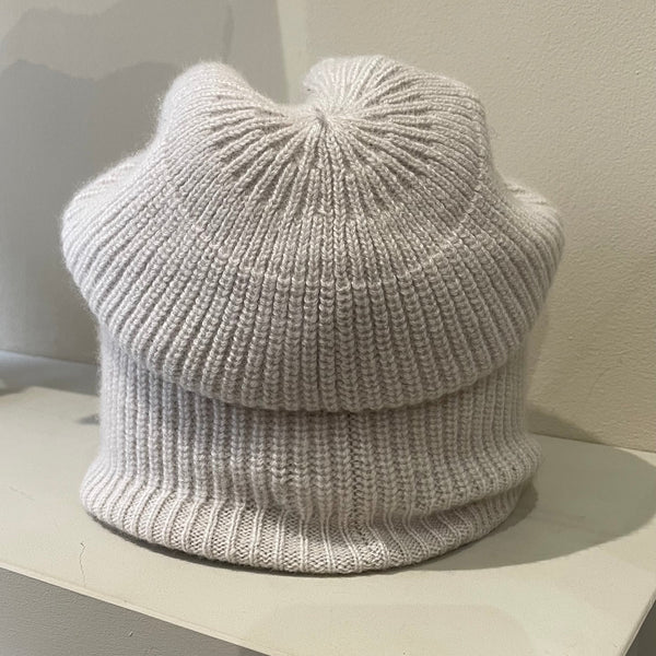 Seeberger Cashmere Headsock Hat in Pebble 18604-0