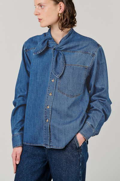 vivere Elif Shirt in Denim