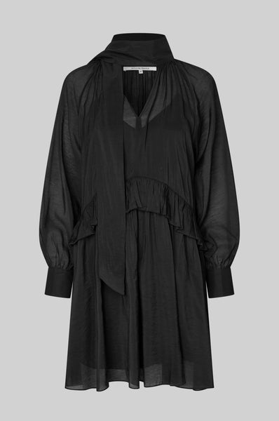 Second Female Tundra Frill Dress in Black