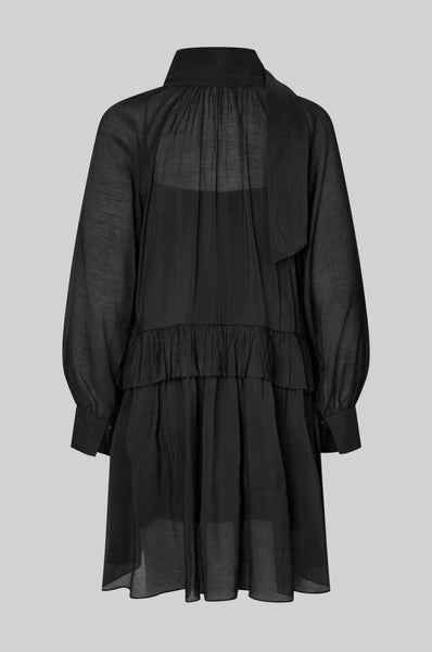 Second Female Tundra Frill Dress in Black