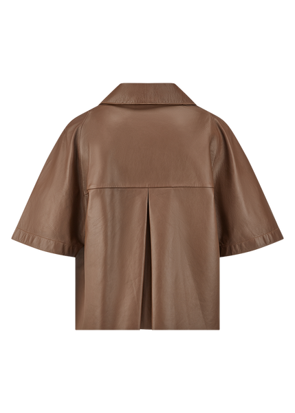 Riani Leather Jacket in Pecan