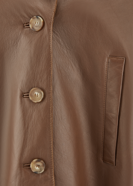 Riani Leather Jacket in Pecan