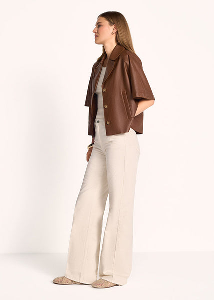 Riani Leather Jacket in Pecan