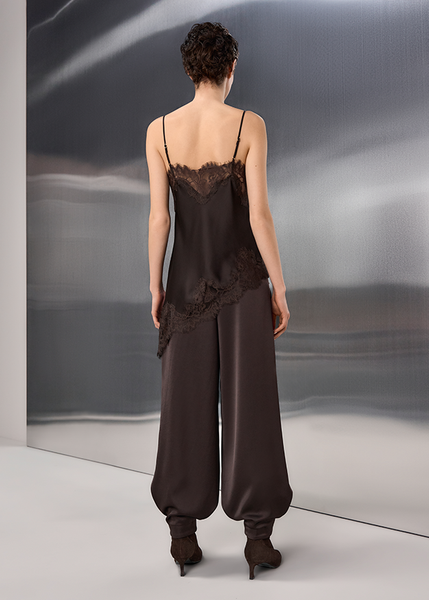 Riani Hose Barrel Fit Trousers in Ebony