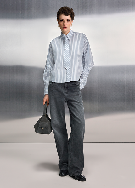 Riani Blouse in Smoke Patterned