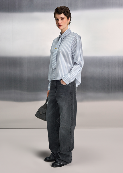 Riani Blouse in Smoke Patterned