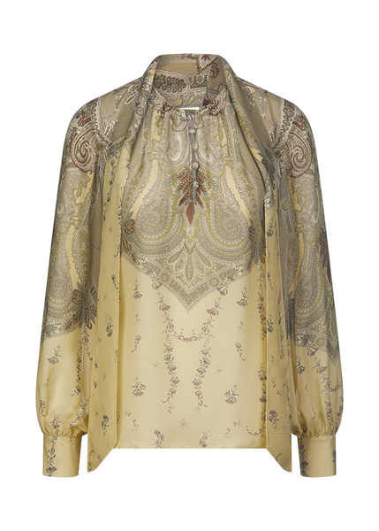 Riani Blouse in Honey Patterned