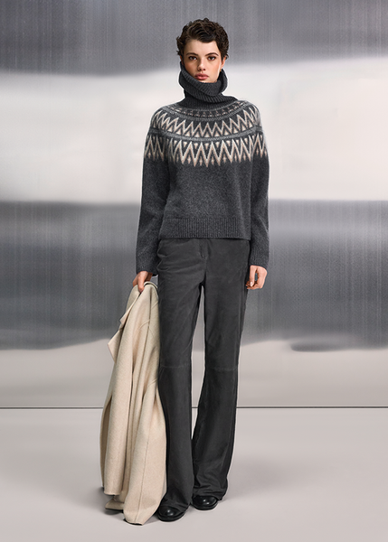 Riani Pullover in Coal Patterned