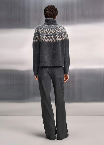 Riani Pullover in Coal Patterned