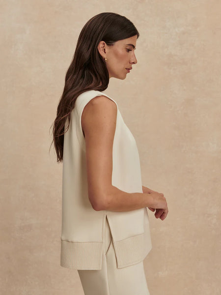 Varley Freida V Tank Top in Pristine
