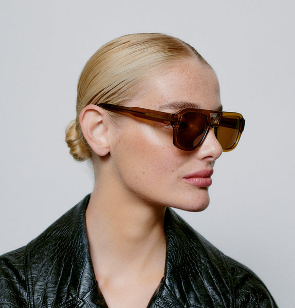 A.Kjaerbede Kaya Sunglasses in Smoke Transparent