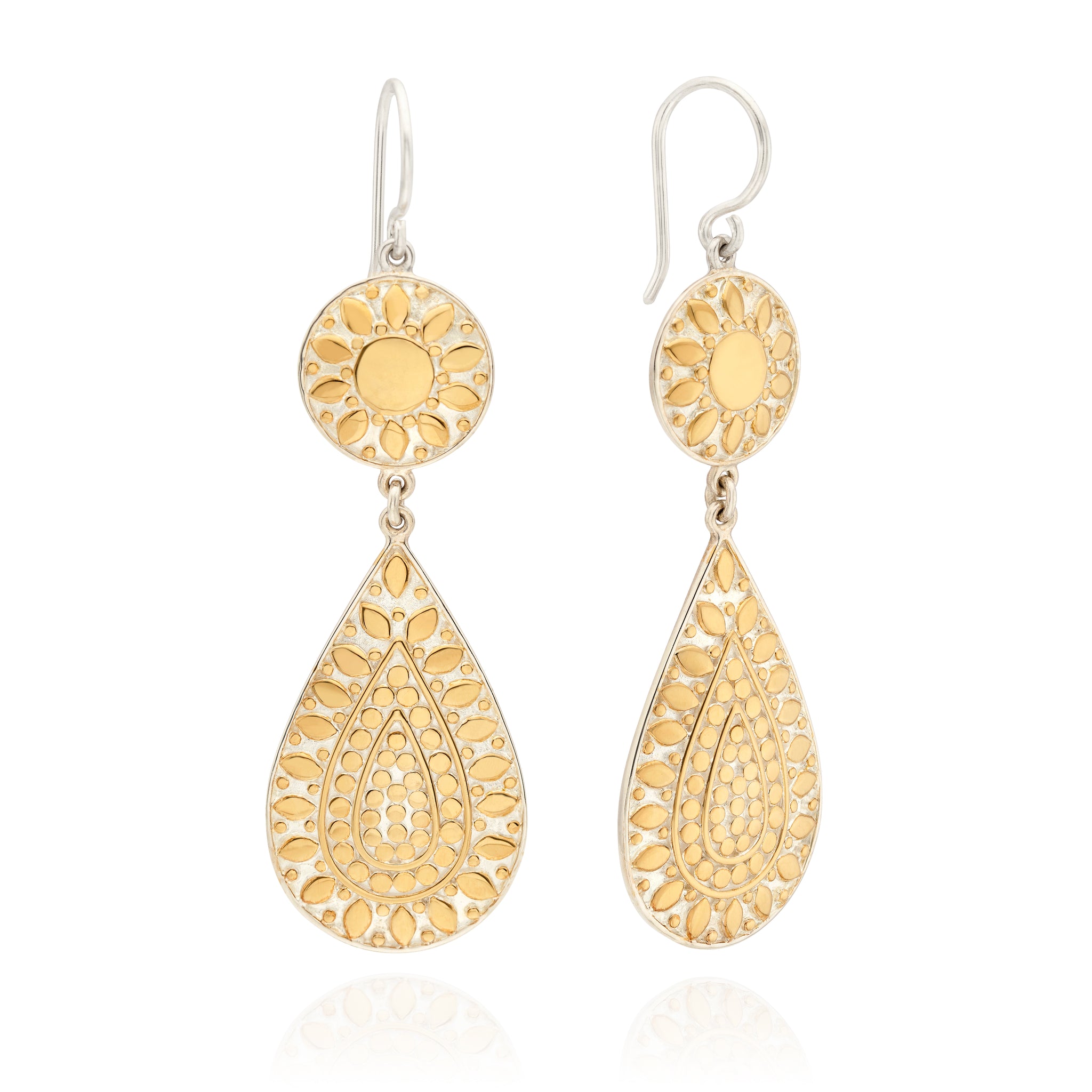 Anna Beck Classic Drop Flower Earrings 70G-TWT