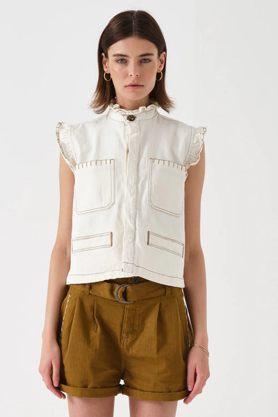 Seventy + Mochi Pablo Waistcoat in Ecru