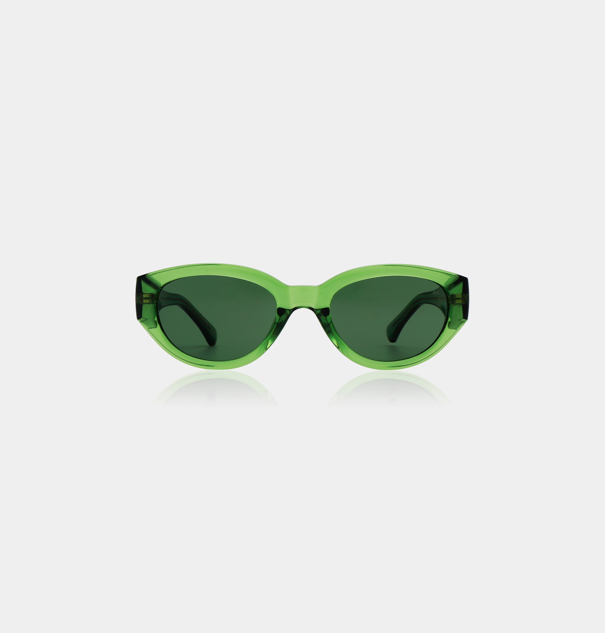 A.Kjaerbede Winnie Sunglasses in Light Olive Transparent