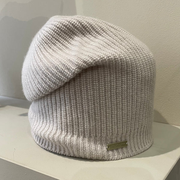 Seeberger Cashmere Headsock Hat in Pebble 18604-0