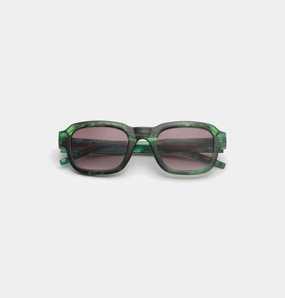 A.Kjaerbede Halo Sunglasses in Green Marble
