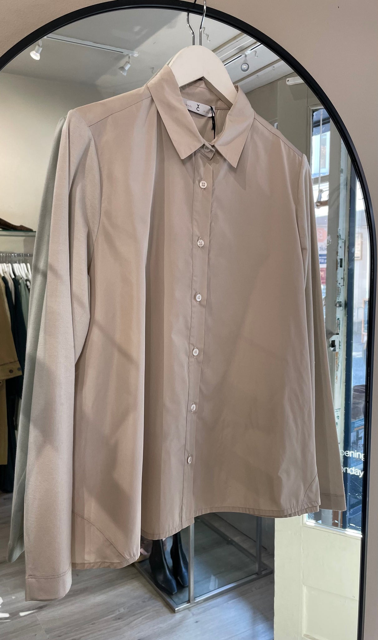 Whyci Milano Camicia Shirt in Beige