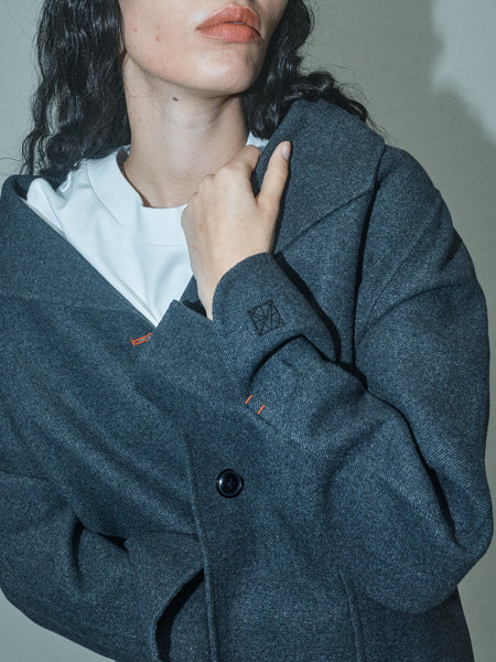 Heyanno Amuse Wool Jacket in Grey Malange