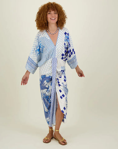 Me369 Sophia Kimono Dress in Amalfi Coast